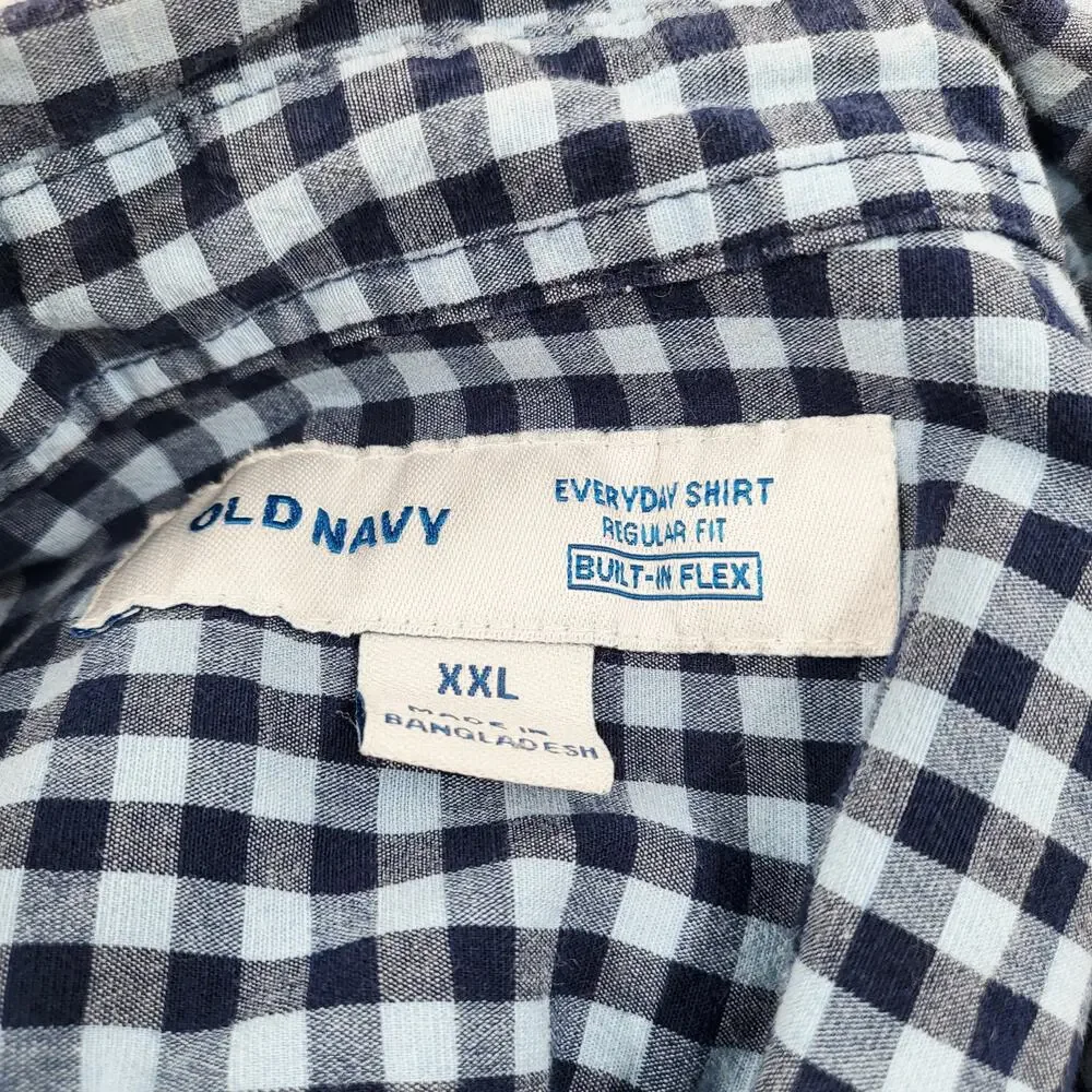 Old Navy Everyday Shirt Regular Fit Built in Flex Casual Button Down Men's XXL